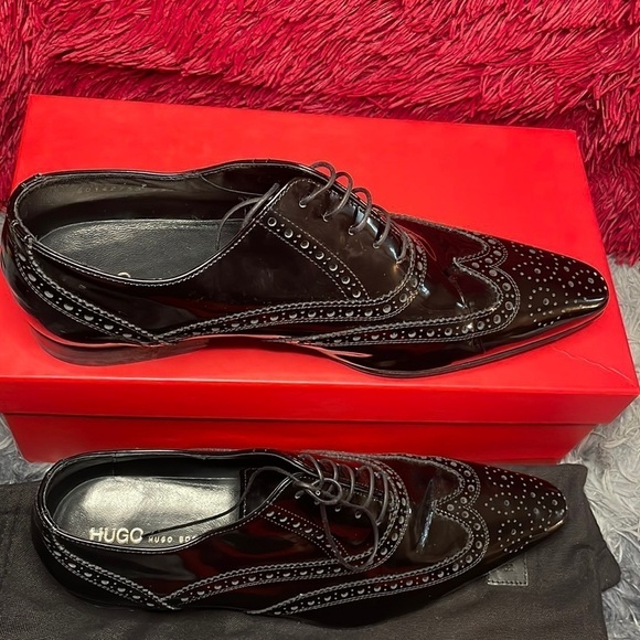 Hugo Boss Pier Leather Dress  Shoes , Size EU42/US 9⭐️ - Picture 4 of 6